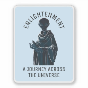 Spiritual Alien Monk Sticker