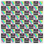 SPIRITUAL AND RELIGIOUS I LOVE JESUS FABRIC