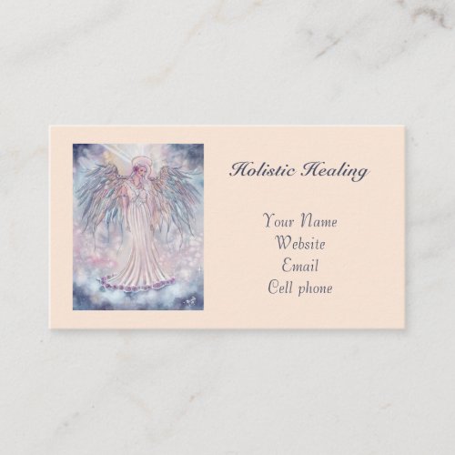 Spiritual angel of light business cards by Renee L