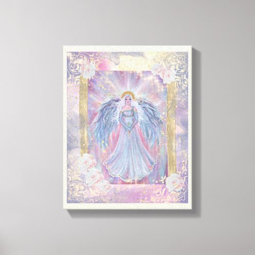 Spiritual angel or light heavenly by Renee Lavoie Canvas Print