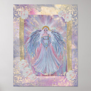 Spiritual angel or light heavenly by Renee Lavoie Poster