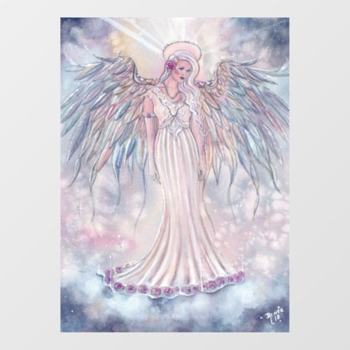 Spiritual angel or light heavenly by Renee Lavoie Window Cling