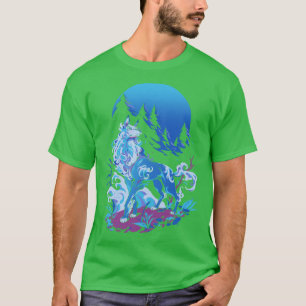 Spiritual Aqua Wolf T-Shirt