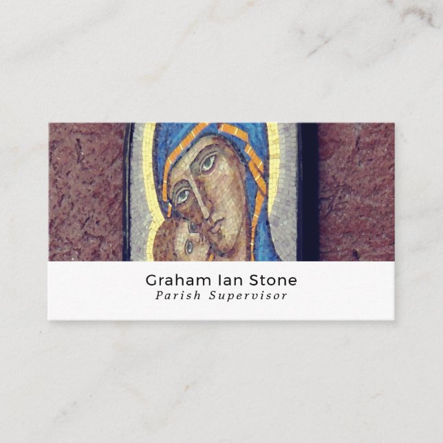 Spiritual Art Decor, Christianity, Religious Business Card (Front)
