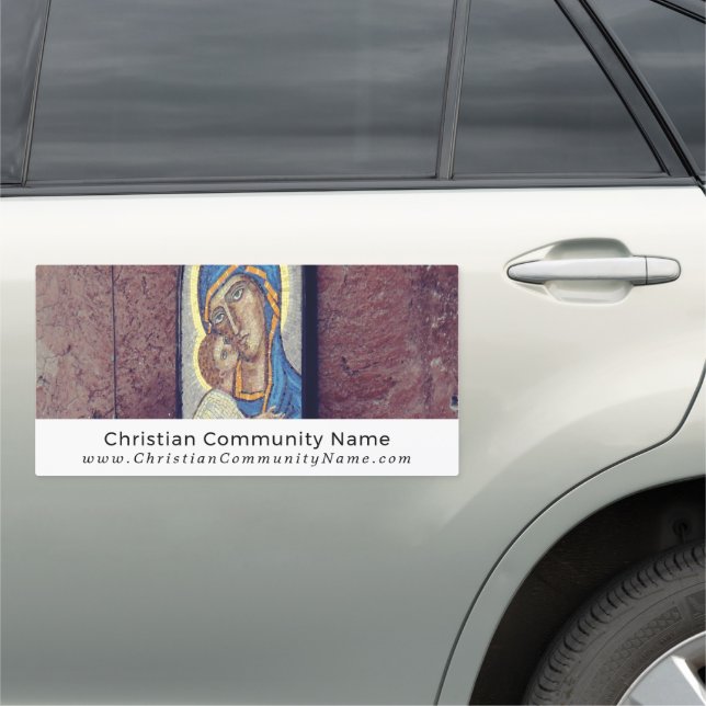 Spiritual Art Decor, Christianity, Religious Car Magnet (In Situ)