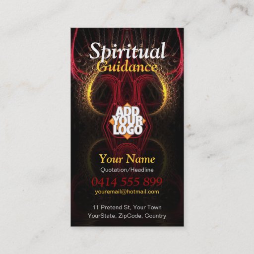 Customizable Spiritual Art New Age Enlightment Business Card