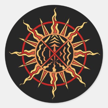 Spiritual Art Stickers First Nations Sun Stickers by artist_kim_hunter at Zazzle