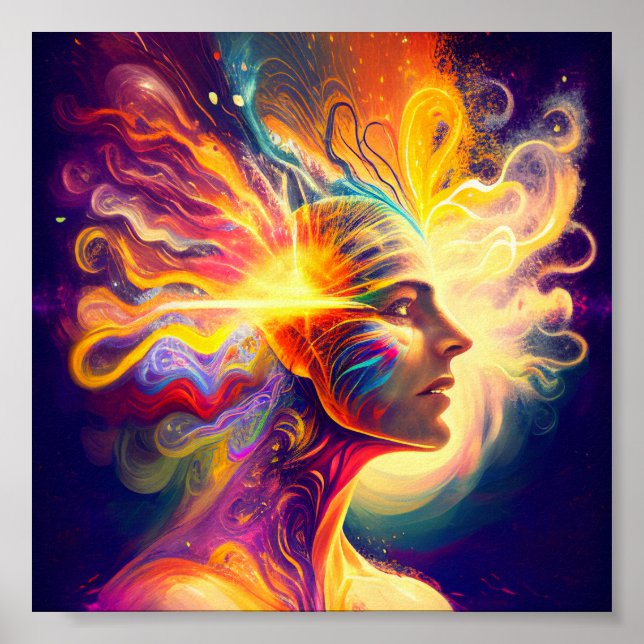 Spiritual aura, Wall Picture Art Hanging  Poster (Front)