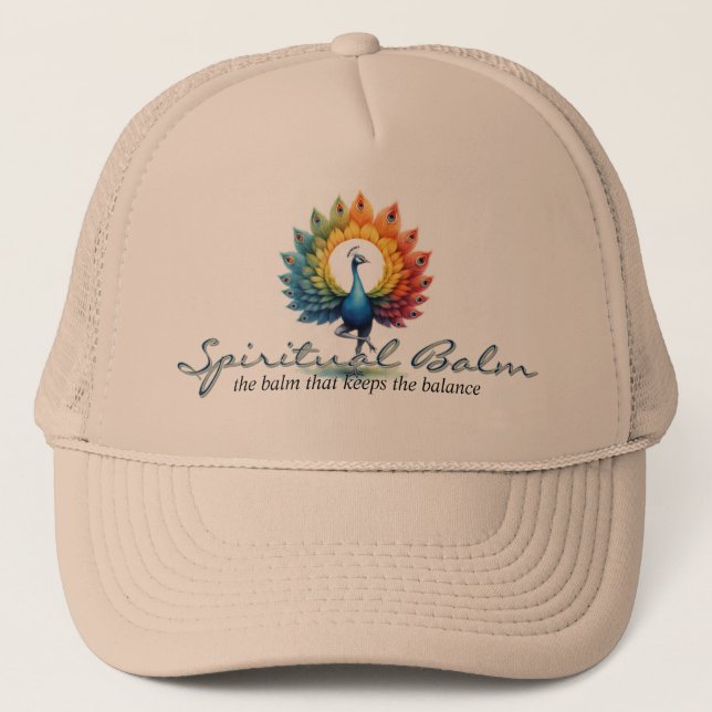 Spiritual Balm | Keeps the Balance Trucker Hat (Front)