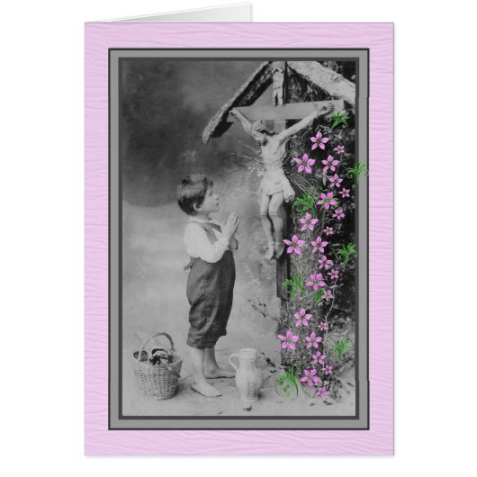 Spiritual Bouquet Boy Praying to Jesus (Front)