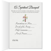 Spiritual Bouquet Boy Praying to Jesus (Inside (Right))