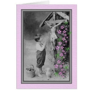 Spiritual Bouquet Boy Praying to Jesus Cards