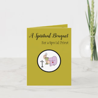 Spiritual Bouquet for a Priest Card