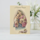 Spiritual Bouquet Prayer Offering Card (Standing Front)