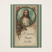Spiritual Bouquet Prayer Offering Holy Card (Front)