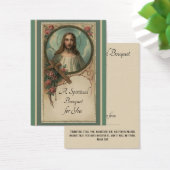 Spiritual Bouquet Prayer Offering Holy Card (Desk)