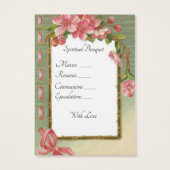 Spiritual Bouquet Prayer Offering Holy Card (Back)