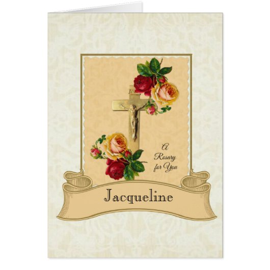 Spiritual Bouquet Rosary Roses (Front)