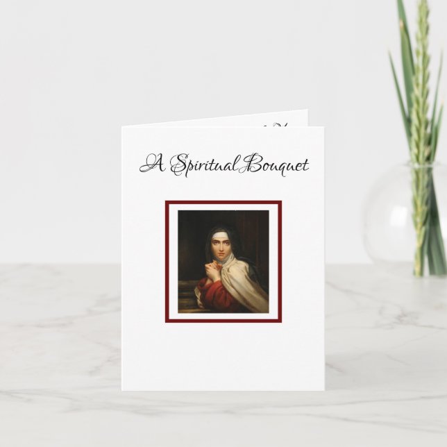Spiritual Bouquet St. Teresa of Avila Card (Front)