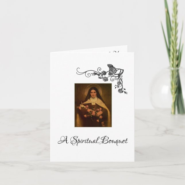 Spiritual Bouquet St. Thérèse Card (Front)