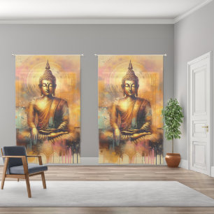 Spiritual Buddha Sheer Curtains