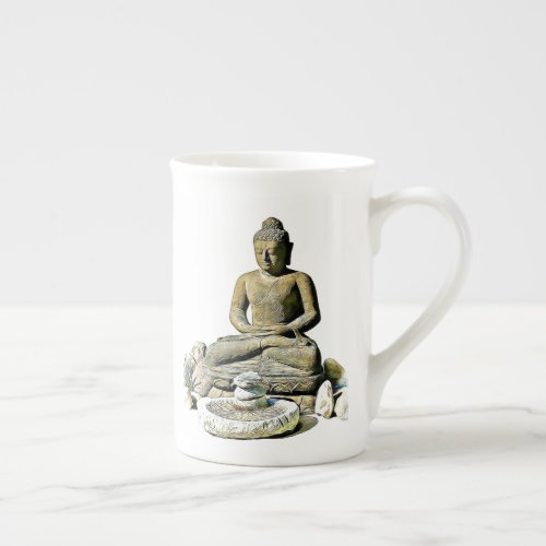 Spiritual Buddha Zen Enlightenment Quote Bone China Mug