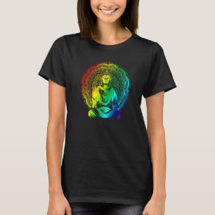 Spiritual Buddhist Mantra Buddhism Colorful Mandal T-Shirt