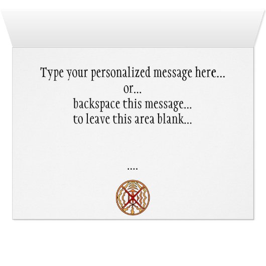 Spiritual Card Native Art First Nation Custom Card (Inside Horizontal (Bottom))
