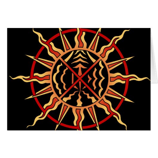 Spiritual Card Native Art First Nation Custom Card (Front Horizontal)