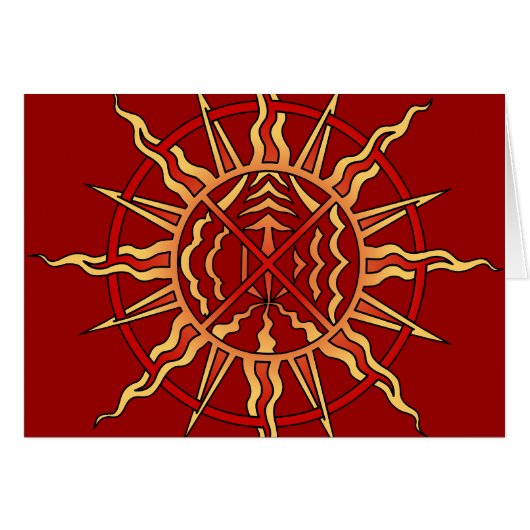 Spiritual Card Native Art First Nations Card (Front Horizontal)