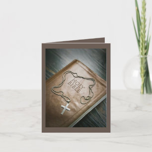 Spiritual Christmas Letterpress Thank You Card