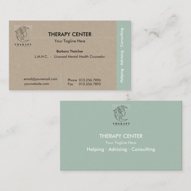 Spiritual Coach | Healer | Therapist  Business Car Card (Front/Back)