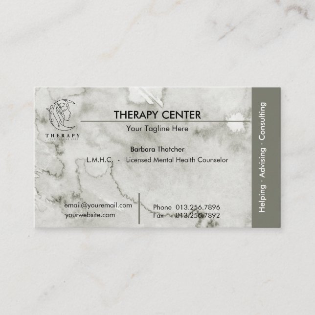 Spiritual Coach | Healer | Therapist  Business Card (Front)