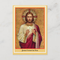 Spiritual Communion Prayer Card
