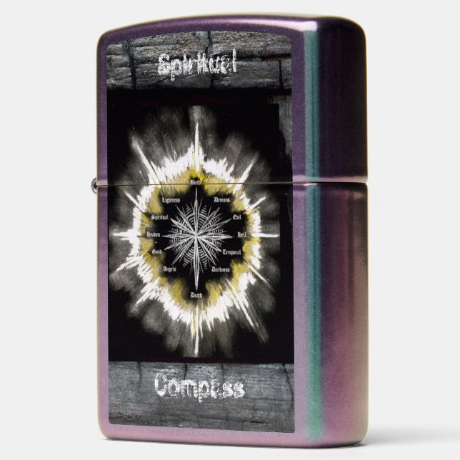 Spiritual Compass Zippo Lighter (Left)