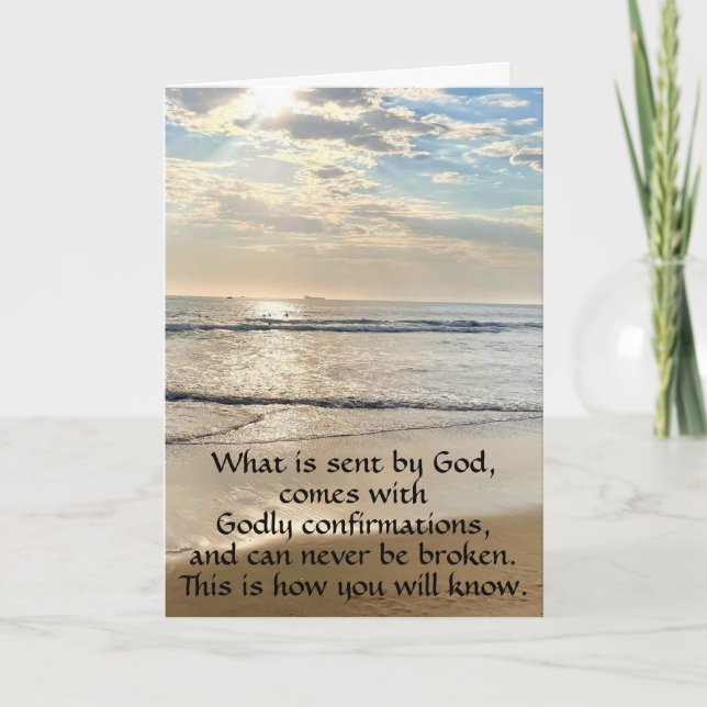 Spiritual Connection Relationship Holiday Card (Front)