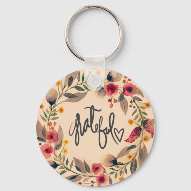 Spiritual Conscious Faith Love Hope Art Keychain (Front)