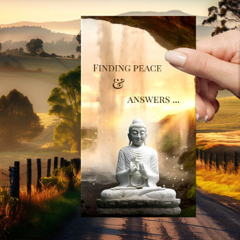 Spiritual Counseling Reading Buddha Business Card by sunnysites at Zazzle