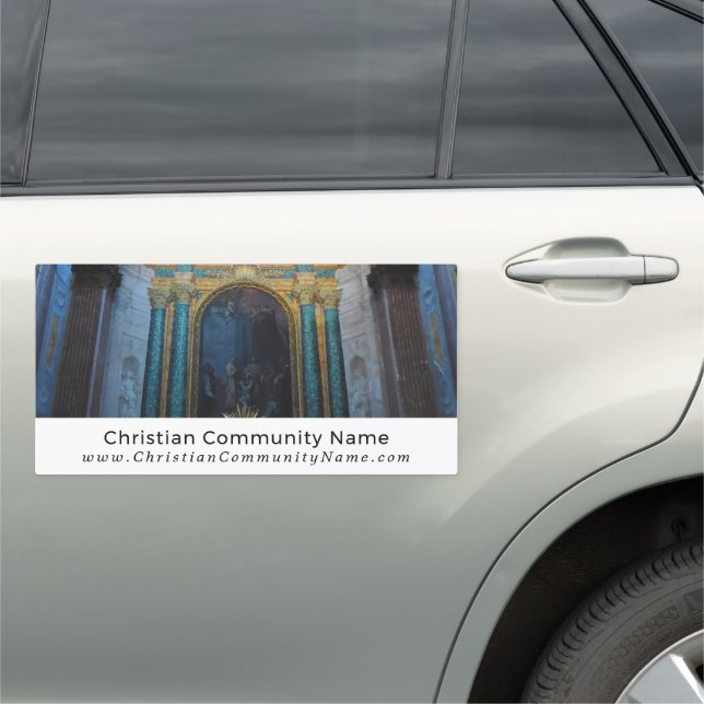 Spiritual Decor, Christianity, Religious Car Magnet (In Situ)