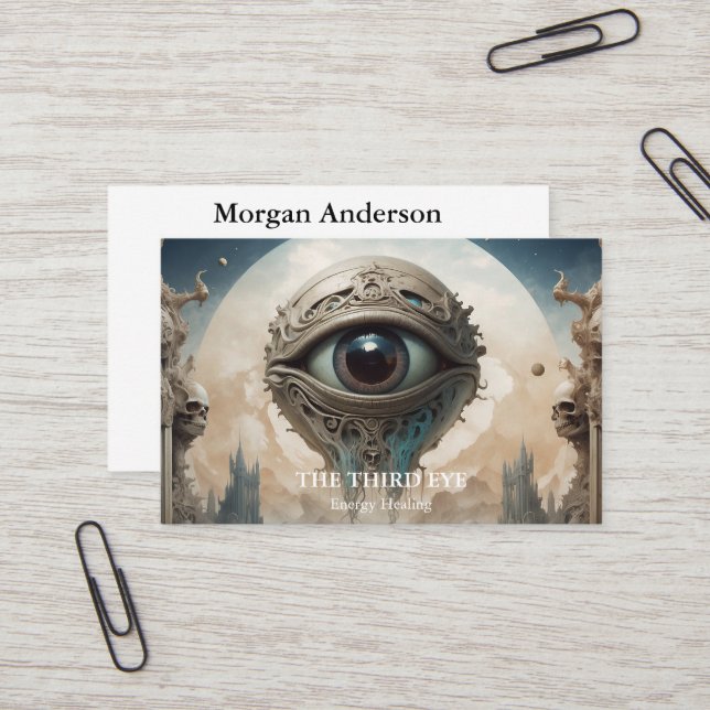 Spiritual Energie Heiler Reiki  Business Card (Front/Back In Situ)