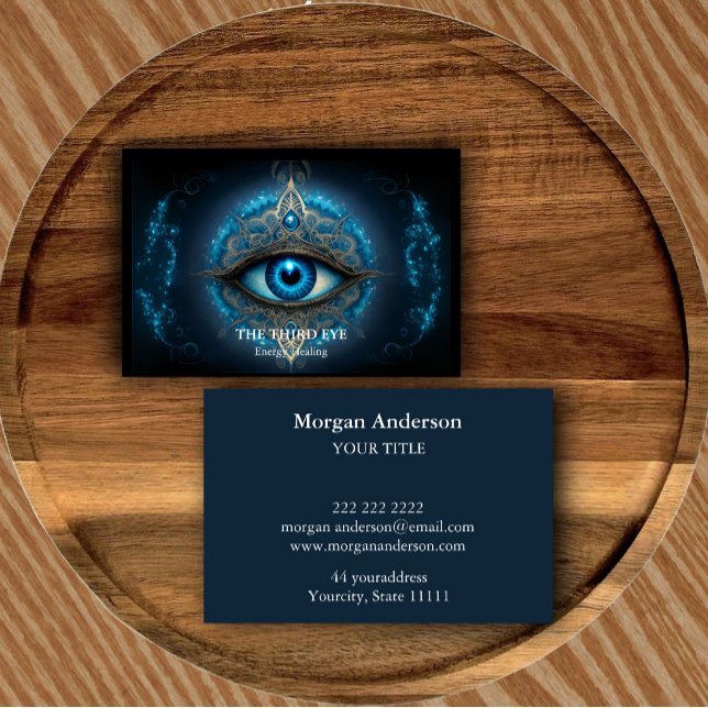 Spiritual Energie Heiler Reiki  Business Card (The Third Eye Energy Healing)