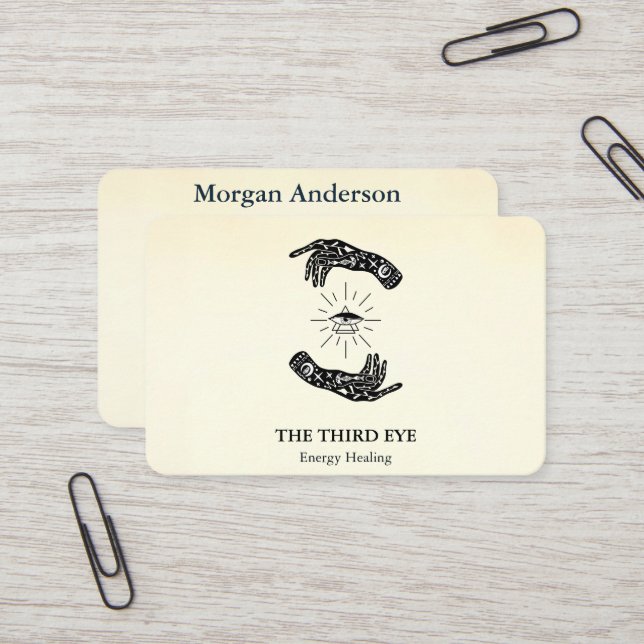 Spiritual Energie Heiler Reiki  Business Card (Front/Back In Situ)