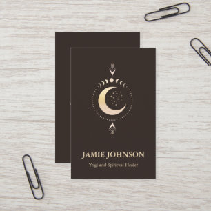 Spiritual Energie Heiler Reiki Moon Phase Yoga Business Card