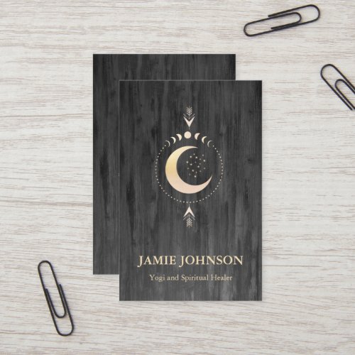 Spiritual Energie Heiler Reiki Moon Phase Yoga  Business Card