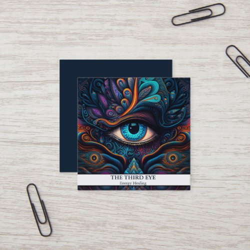 Spiritual Energie Heiler Reiki Square Business Card