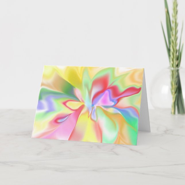 Spiritual Energy Colors Metaphysical Greeting Card (Front)