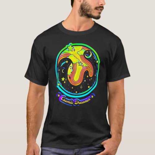 Spiritual Enlightenment Tarot Card Cosmic Dreamer T_Shirt