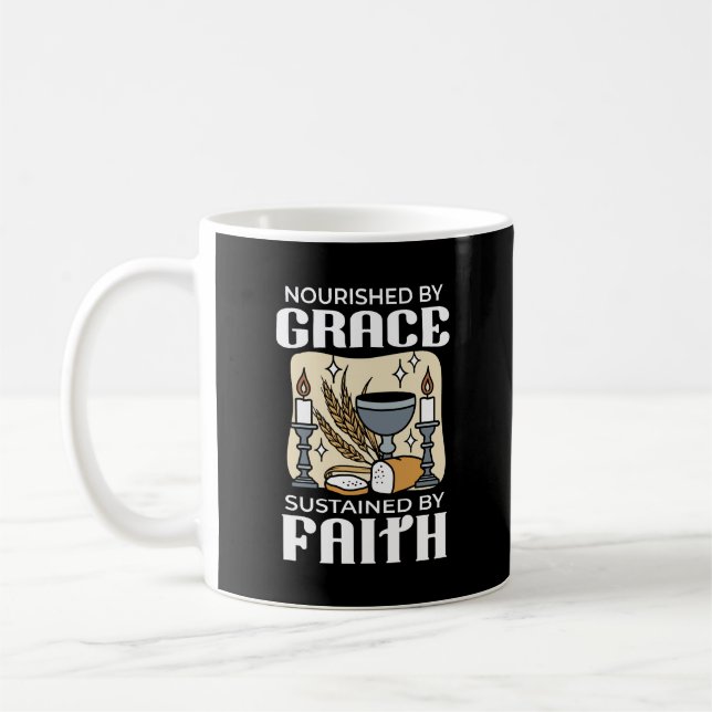 Spiritual Faith and Grace – Uplifting Christian Coffee Mug (Left)