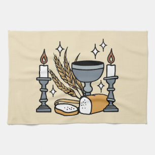 Spiritual Faith and Grace – Uplifting Christian Kitchen Towel