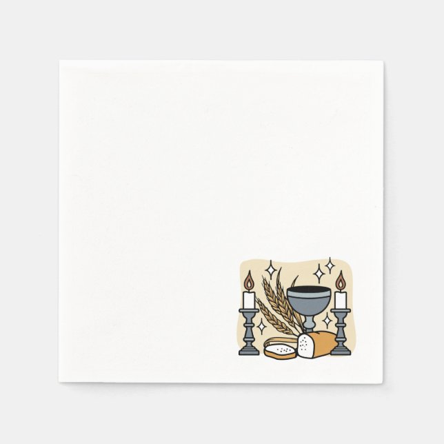 Spiritual Faith and Grace – Uplifting Christian Napkins (Front)